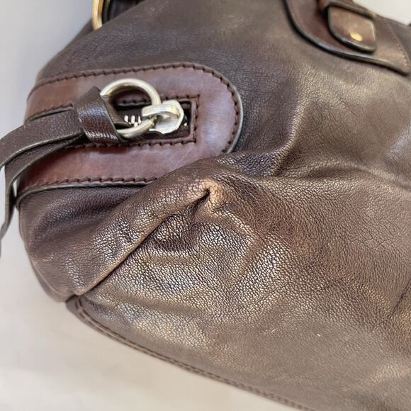 Chloe Chloé kerala Brown Leather Shoulder Bag With Horse Horseshoe Charm - Picture 6 of 16